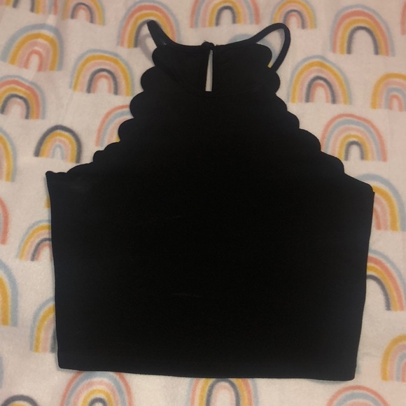 SHEIN Tops - cute black top from shein, never worn!!